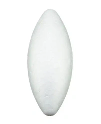 Styropianowa bombka podłużna 10x4cm 12szt - Brewis