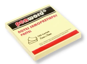 Notes samoprzylepny pastel 75x75mm 100K - Penword