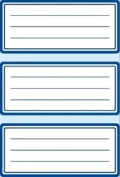 Naklejki szkolne ramki granatowe 18szt - Herma