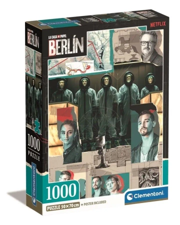 Puzzle 1000 Compact Netflix Berlin - Clementoni