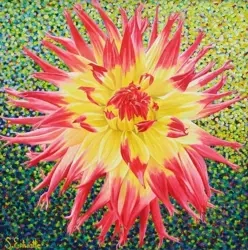 Karnet z kopertą Kaktus dalia - Susan Entwistle