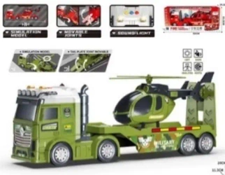 Laweta + helikopter Militarny 55x12x20cm - Madej