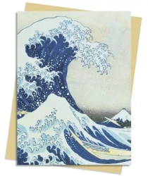 Karnet B6 Wielka fala w Kanagawie Hokusai Katsushi - Flame Tree