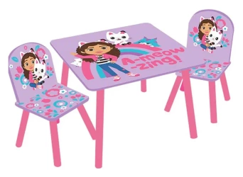 Mebelki stół i dwa krzesełka Gabby's doll house - Spin Master