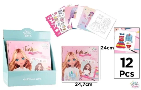 Notes z naklejkami dla projektantek Big Dream Girl - MP Main Paper