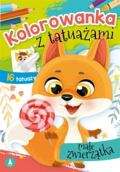 Kolorowanka z tatuażami. Małe zwierzątka - Wydawnictwo Skrzat