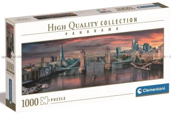 Puzzle 1000 Panorama HQ Across the River Thames - Clementoni