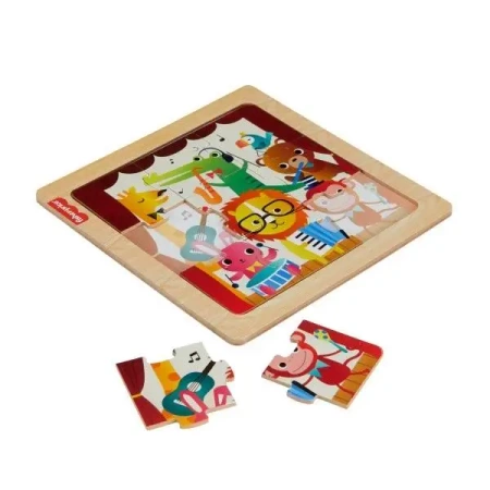 Puzzle drewniane, zwierzątka - Fisher Price