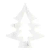 Choinki drewniane białe 6x5cm 2szt - Titanum