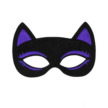 Maska na Halloween flokowana Kot - Arpex