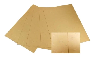 Karton 220g wytłaczany Anioły 25x35cm 5ark złote - Galeria Hobby