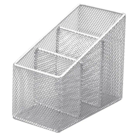 Przybornik do długopisów srebrny BV511-S - Tetis