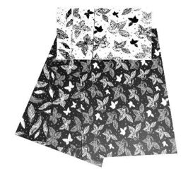 Kartony w motywy czarno-białe 24x24cm 3 arkusze - Galeria Hobby