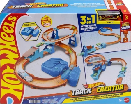 Hot Wheels Track Creator Tor Super skok z napędem - Mattel