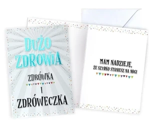 Karnet z życzeniami zdrowia - Kukartka