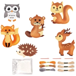 Filcowe wyszywanki zwierzęta - Askato