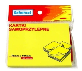 Karteczki samoprzylepne 76x101mm 100szt - Schemat