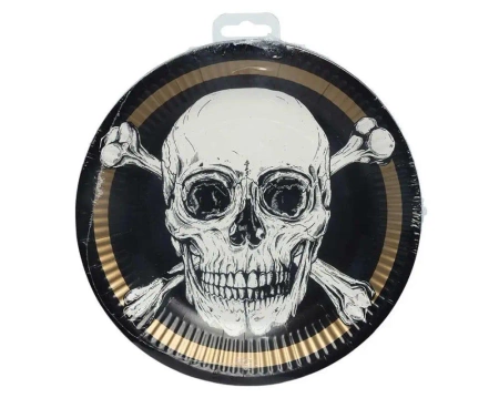 Talerzyki papierowe Piraci 23cm 10szt - Boland