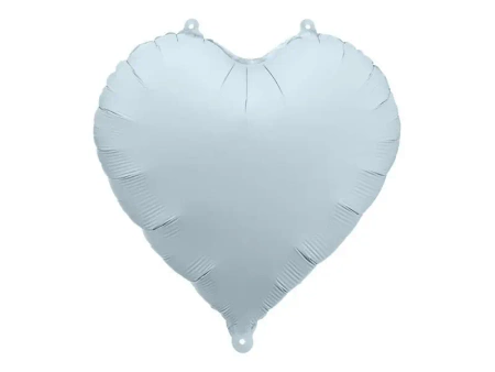 Balon foliowy Serce 45cm mglisty niebieski - PartyDeco