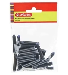 Naboje atramentowe w woreczku niebieskie 30 sztuk - HERLITZ