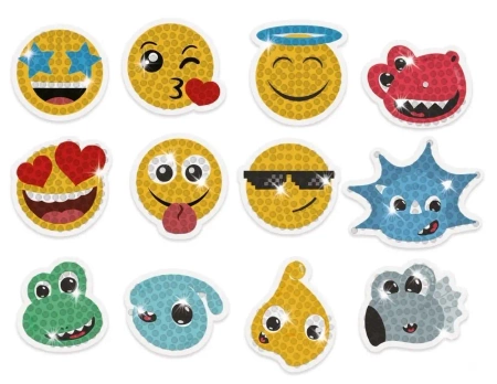 Haft diamentowy - naklejki emotikony i dinozaury - Dalprint dpCraft