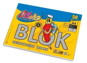Blok techniczny A4 170g 50 kartek - Alfa Pastello