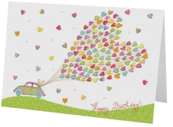 Karnet B6 + koperta MO4930X1-1 urodziny Samochód - Turnowsky