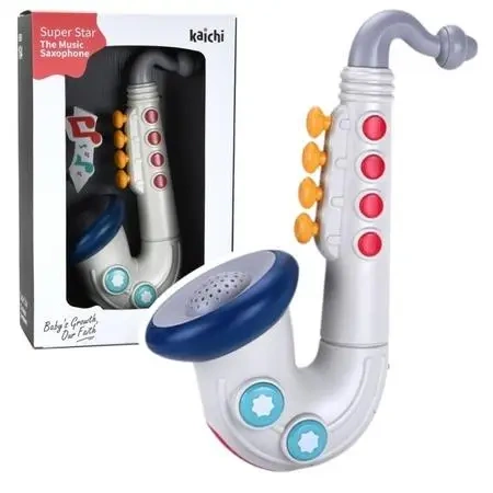 Saksofon interaktywny dla malucha - Leantoys