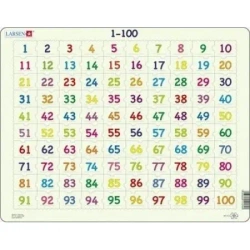 Układanka Liczymy do 100 Maxi - Larsen
