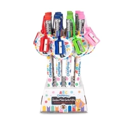Ołówek Jumbo z temperówką i gumką 26 cm 1 szt. mix - TRENDHAUS