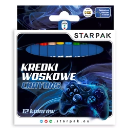 Kredki woskowe 12 kolorów Pad - STARPAK