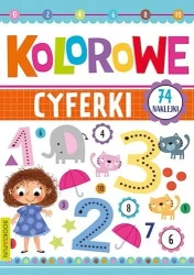 Kolorowe cyferki plus naklejki - praca zbiorowa