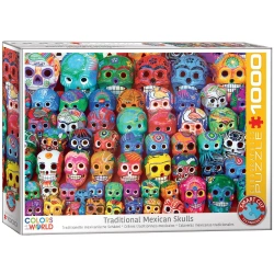 Puzzle 1000 elementów. Traditional Mexican Skulls