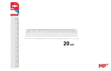 Linijka plastikowa 20cm - MP Main Paper