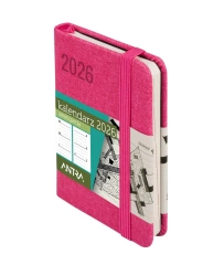Kalendarz 2026 A7 Awangarda TDW różowy - -