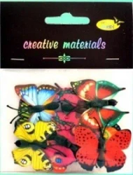 Motyle ozdobne 4-4,5cm 10szt MIX - Galeria Hobby