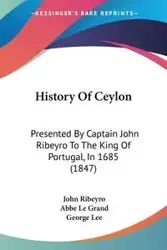 History Of Ceylon - John Ribeyro