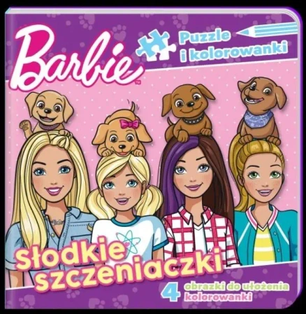 Barbie. Puzzle i kolorowanki. Słodkie szczeniaczki - praca zbiorowa