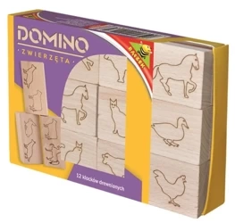 Domino drewniane - zwierzęta - Baczek