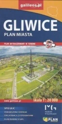 Plan miasta - Gliwice 1:20 000 - praca zbiorowa