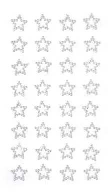 Perełki samoprzylepne gwiazdki 32szt - Dalprint dpCraft