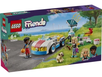 LEGO Friends. Samochód elektryczny i stacja ładowania 42609
