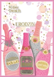 Karnet DK-1228 Urodziny (wymienne cyfry) - Kukartka