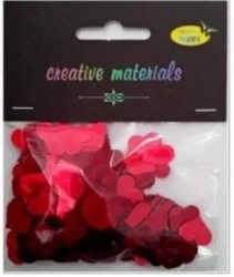 Cekiny serca czerwone 20g - Galeria Hobby