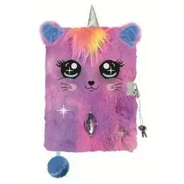 Pamiętnik z kłódką A5/96K 3D włochacz Catcorn - ST-MAJEWSKI