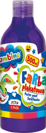 Farba plakatowa fioletowa 500ml BAMBINO - ST-MAJEWSKI
