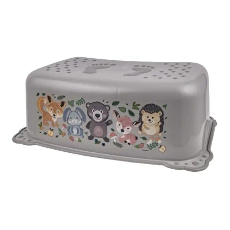 Podnóżek Miś Leśna Ferajna szary - Maltex