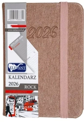 Kalendarz 2026 A7 tyg Rock miedziany - praca zbiorowa