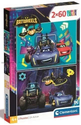 Puzzle 2x60 Super Kolor Batwheels - Clementoni