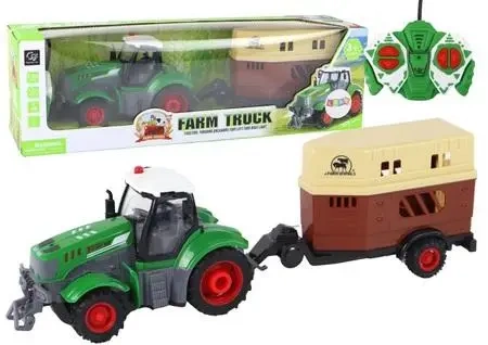 Traktor zdalnie sterowany z przyczepą - Leantoys